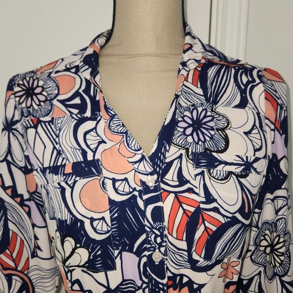 Express Women’s Sheer Floral Roll-Up Sleeve Dress – Size XS – NWOT 🌸✨ - Picture 10 of 16